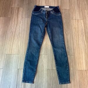 Gap Maternity Jeans 27 4 Blue Under The Bump Belly Stretch Skinny Denim Jeggings